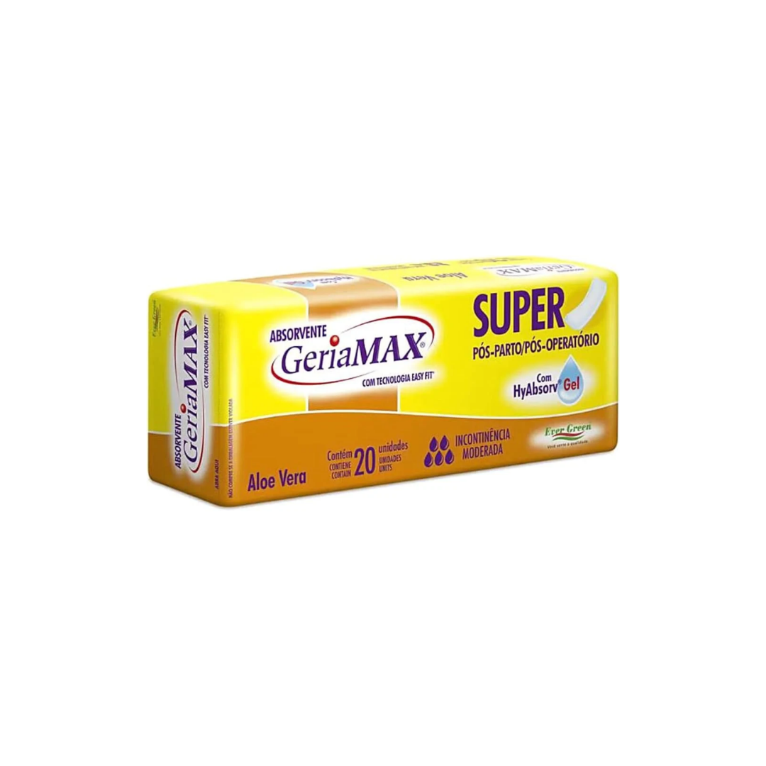 Absorvente Geriamax super unissex com 20 unidades