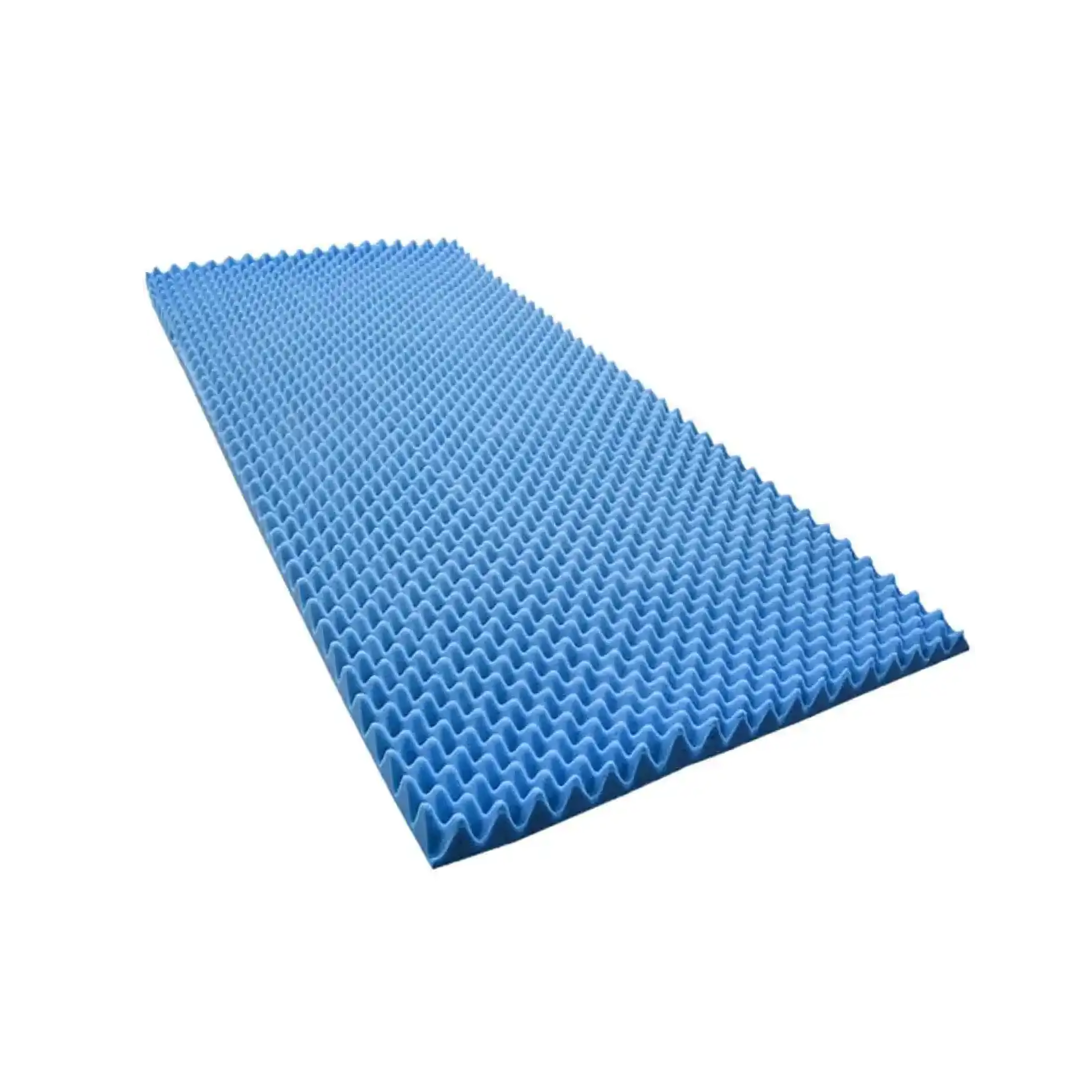Colchonete caixa de ovo 80x188x6cm D28 azul - Zedamed