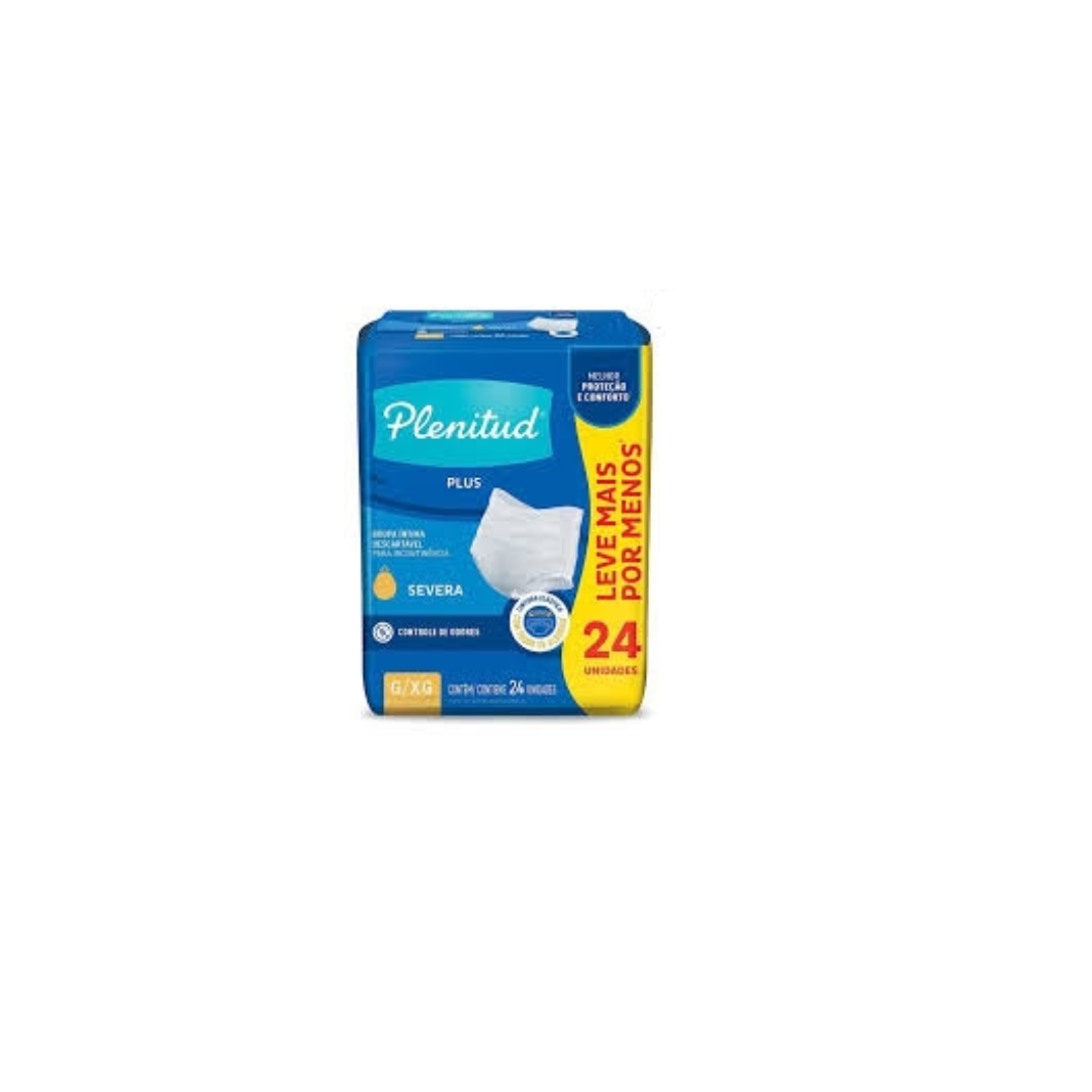 FRALDA PLENITUD PROTECT PLUS G/EG COM 24 UNIDADES