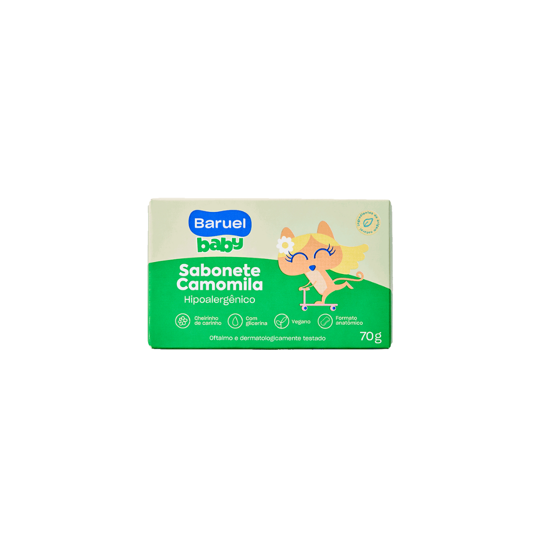 Sabonete de Pedra Baruel Baby Camomila 70g