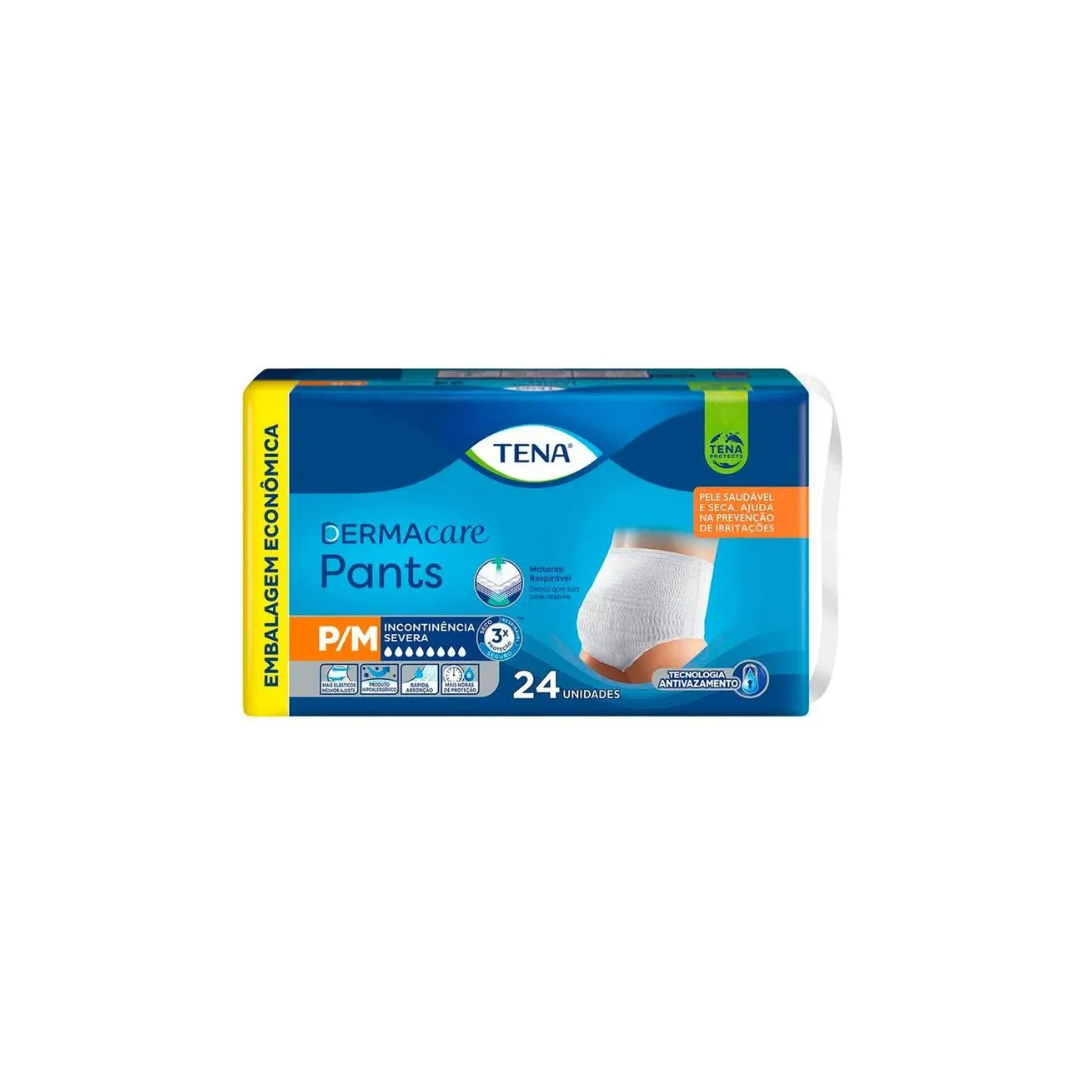 Roupa Íntima Tena Pants Dermacare P/M com 24 un