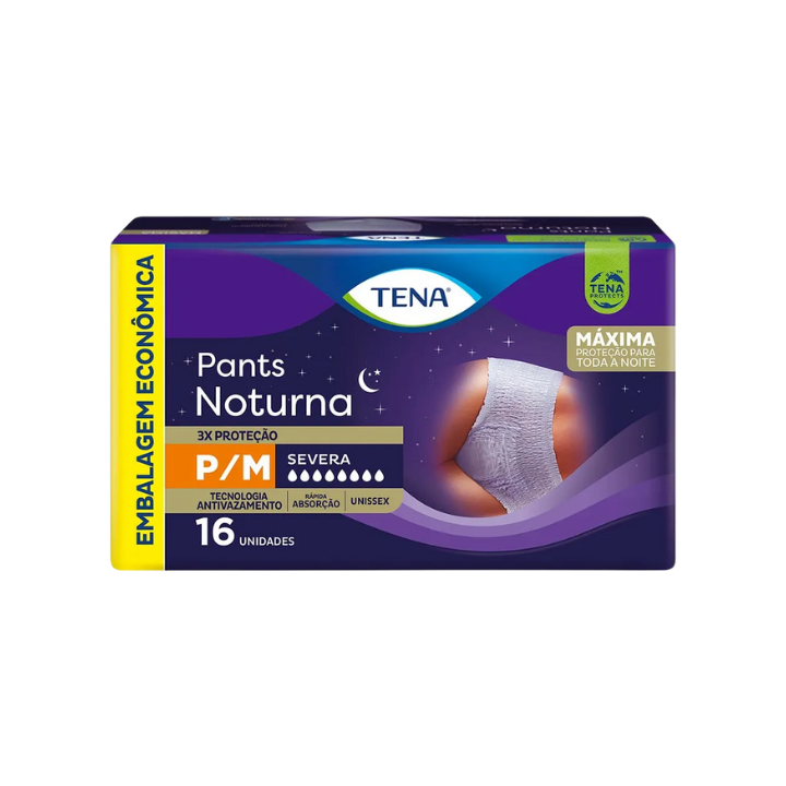 Tena pants Noturna P/M Roupa Íntima Com 16 unidades