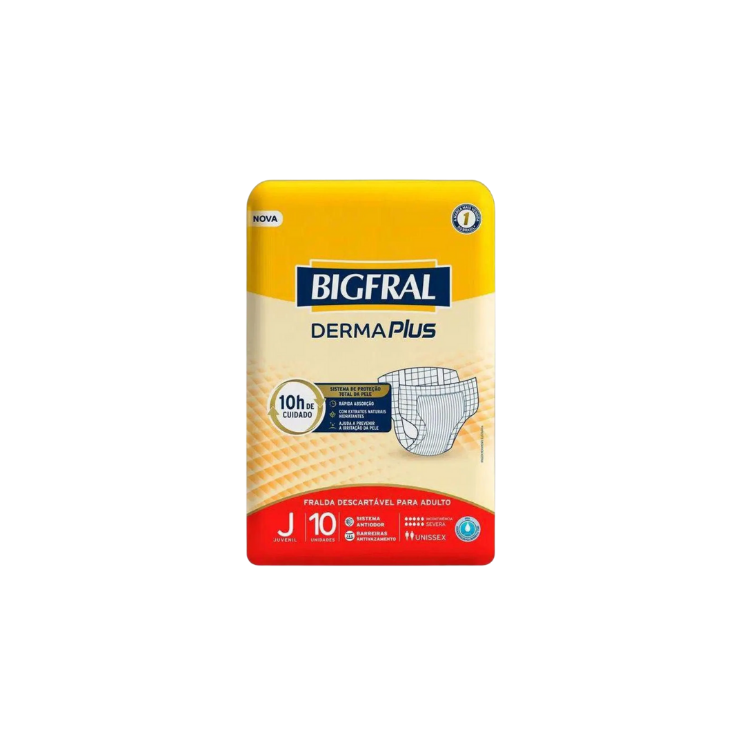 Fralda Bigfral Plus Juvenil com 10 unidades