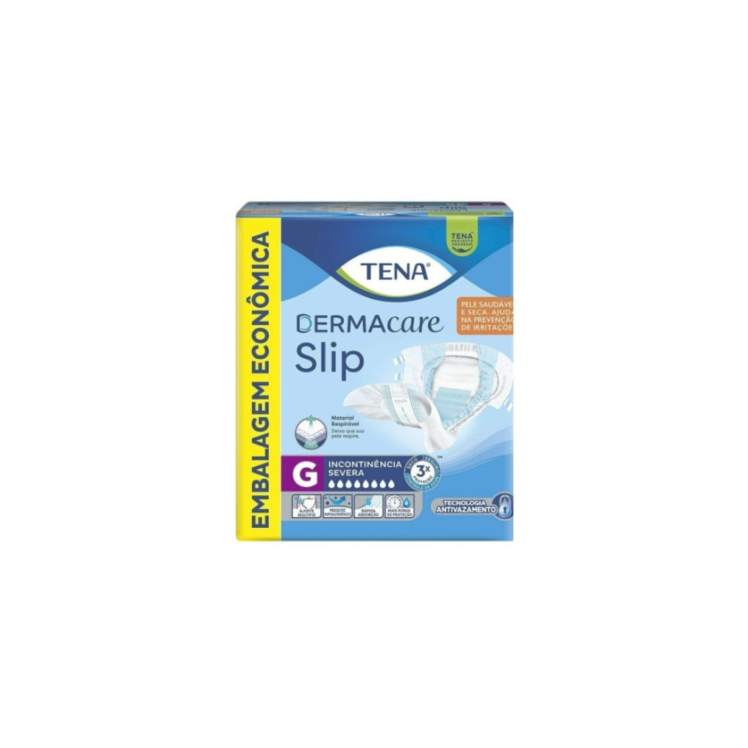 Fralda Geriátrica Tena Slip Dermacare Grande com 48 unidades