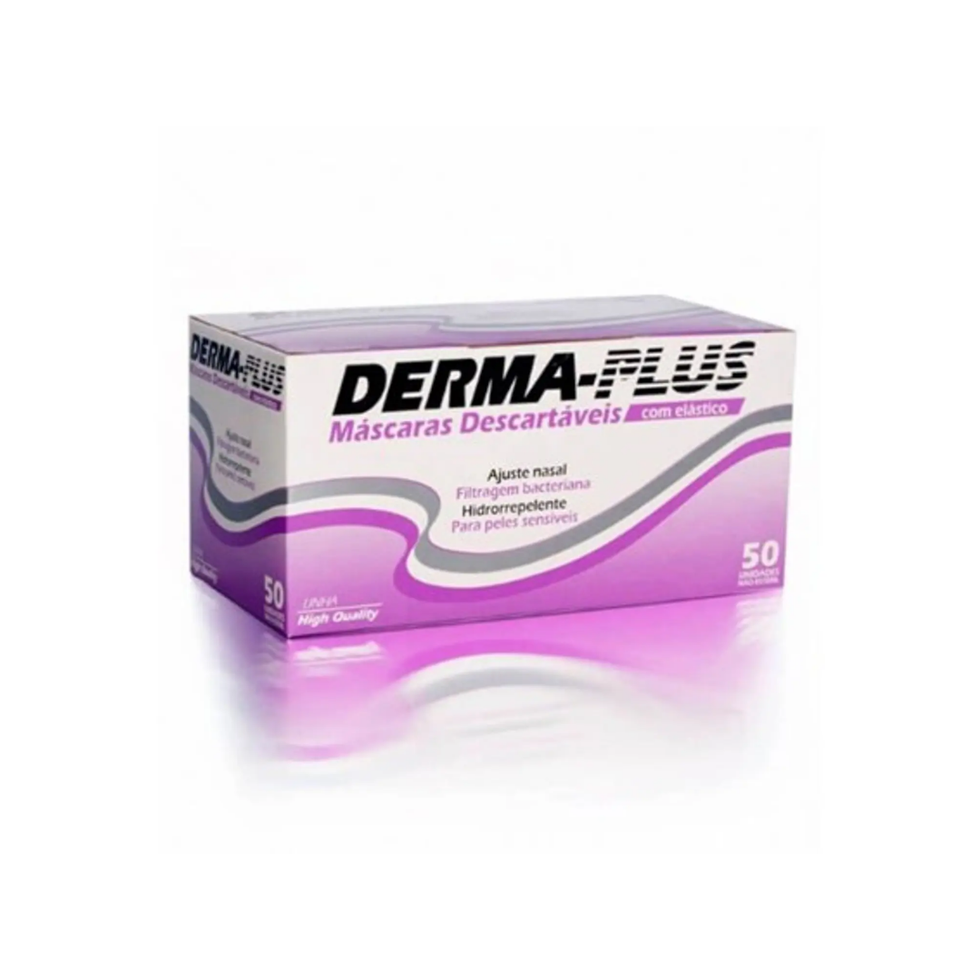Mascara derma plus com 50 unidades