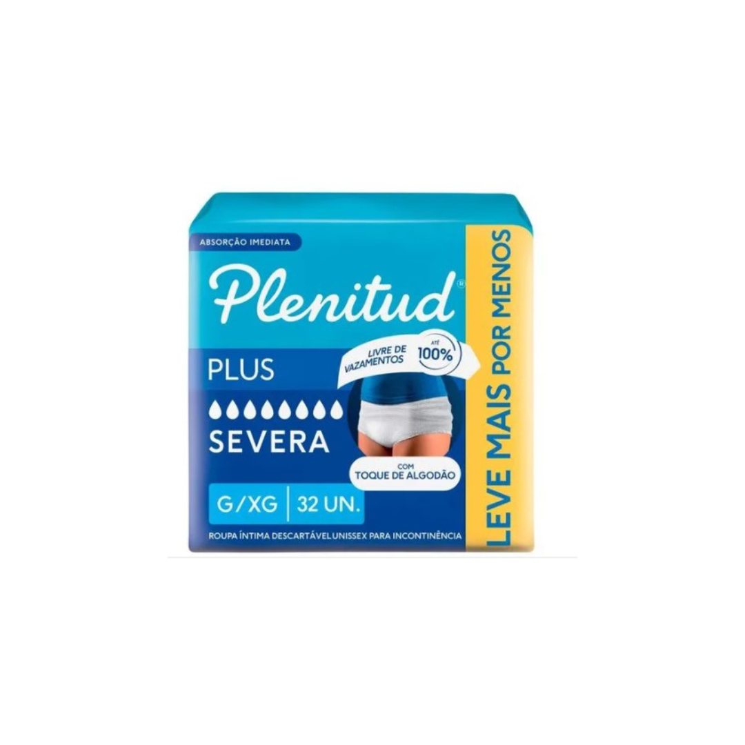 FRALDA PLENITUD PROTECT PLUS G/XG COM 32 UNIDADES