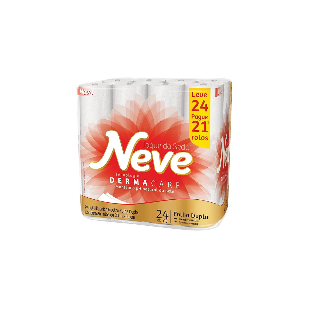 Papel Higiênico NEVE 24 rolos 30mx10cm