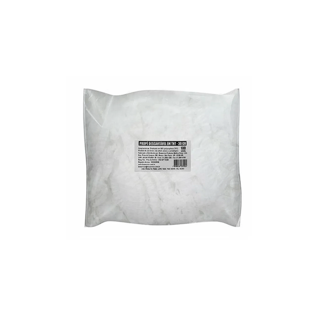 Sapatilha Propé Descartável Branco Confort 30gr c/100 Unidades