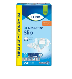 Fralda Geriátrica Tena Slip Dermacare Eg com 24 unidades