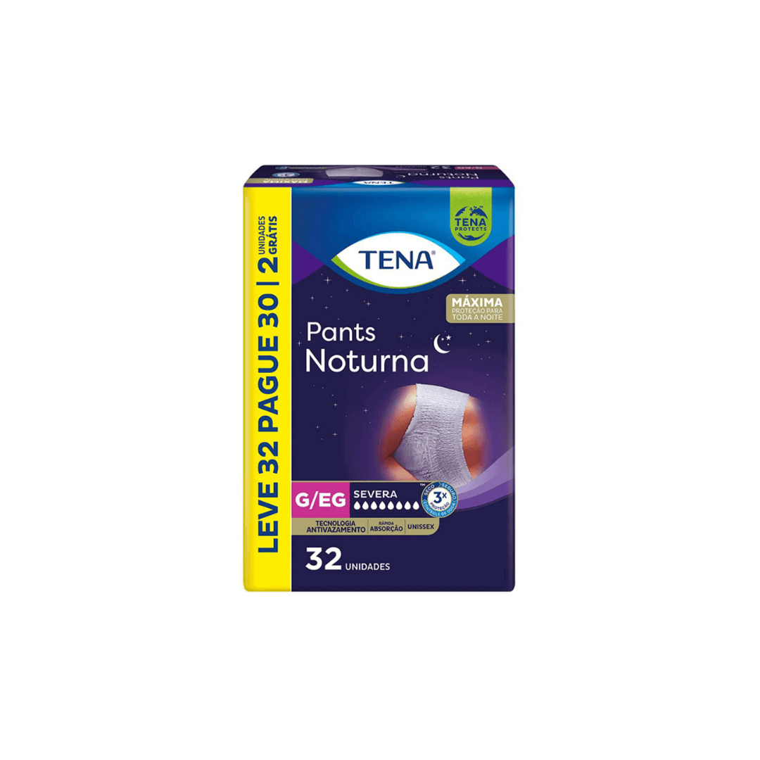 Roupa Íntima Tena Pants Noturna G/EG Com 32 un.