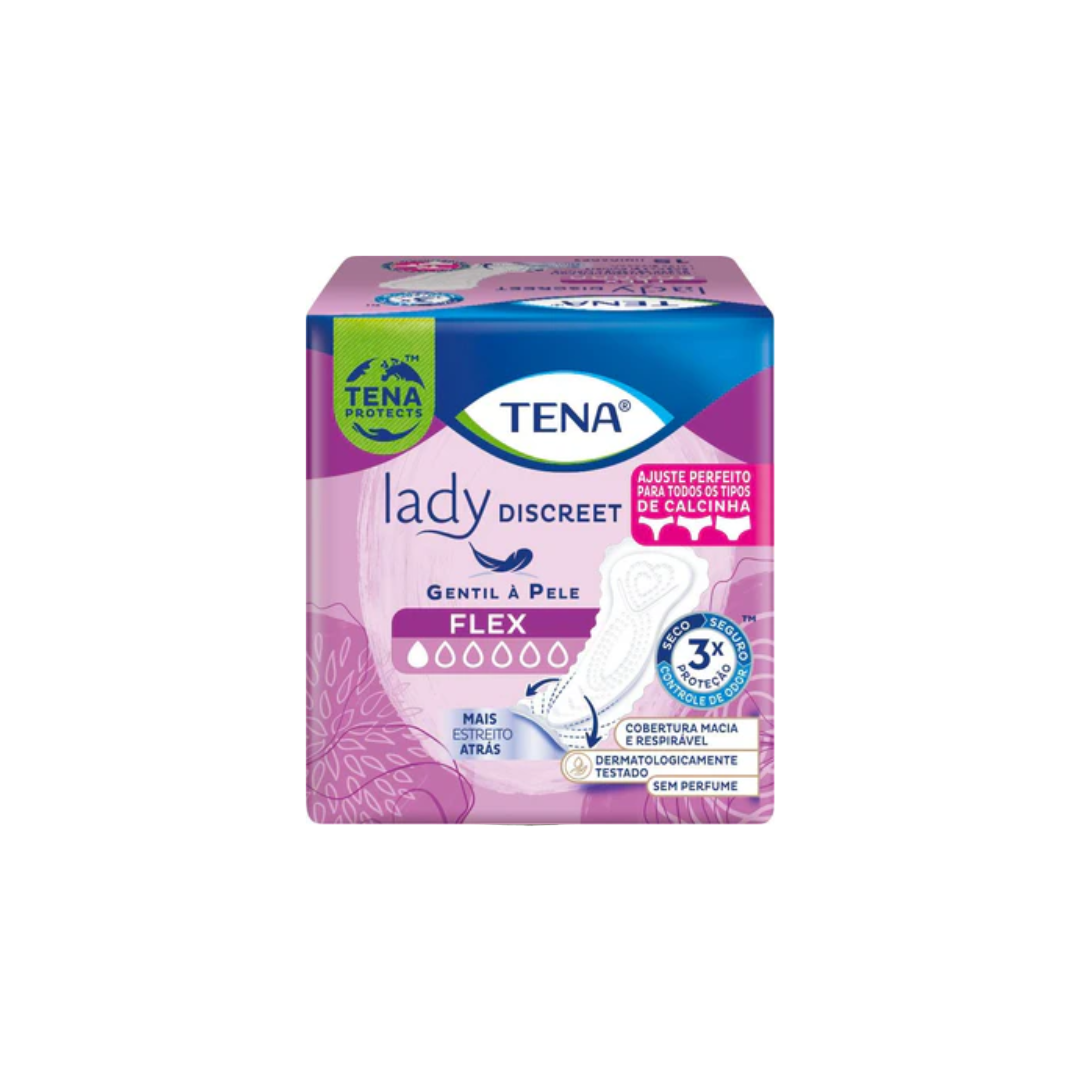 Absorvente Para Incontinencia Tena lady discreet Flex com 15 un.
