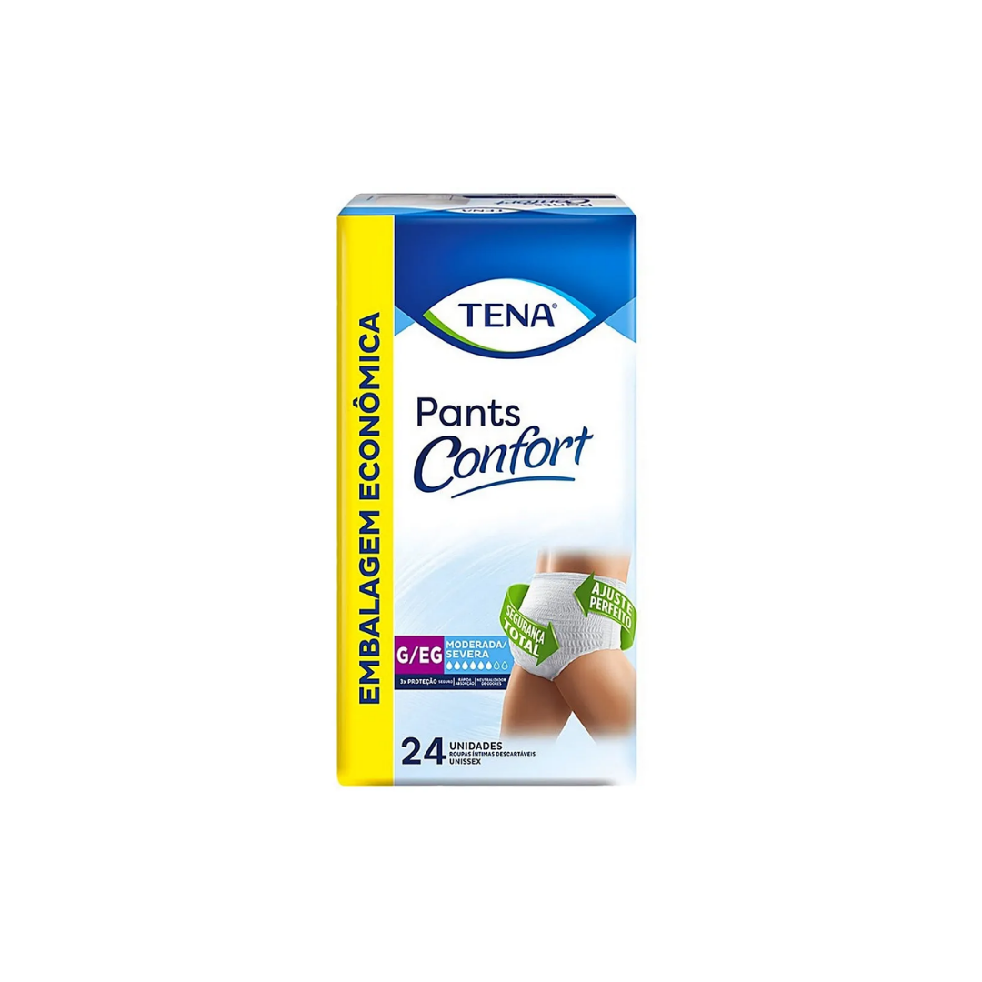 Tena pants confort G/EG Roupa Íntima Com 24 unidades