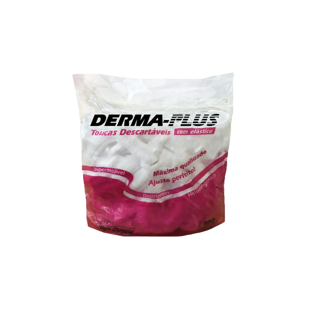 Touca derma plus  com 100 unidades