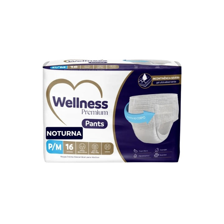 Roupa Íntima Wellness Pants  P/M com 16 un.