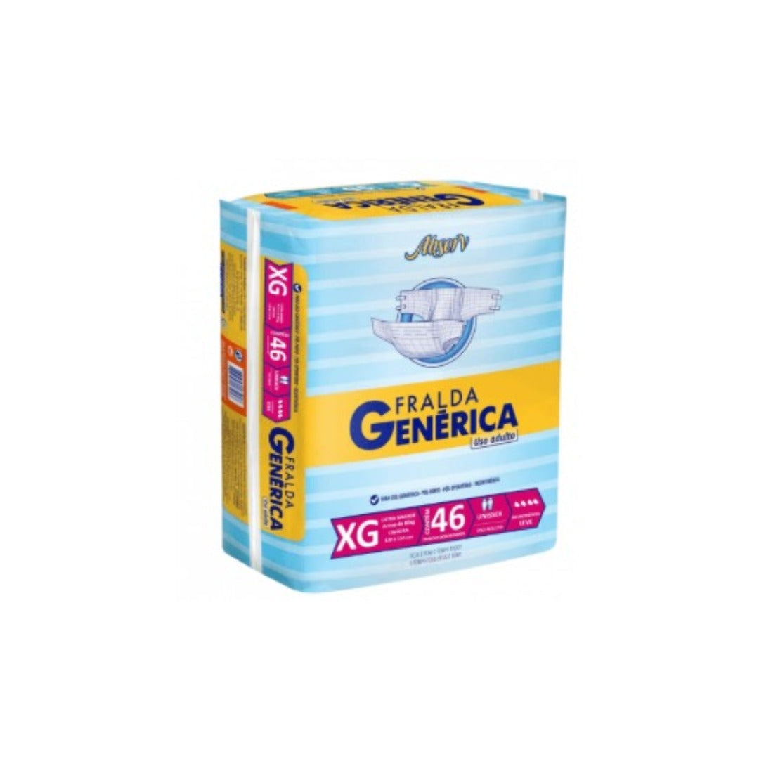 Fralda Genérica Absorv XG com 46 unidades