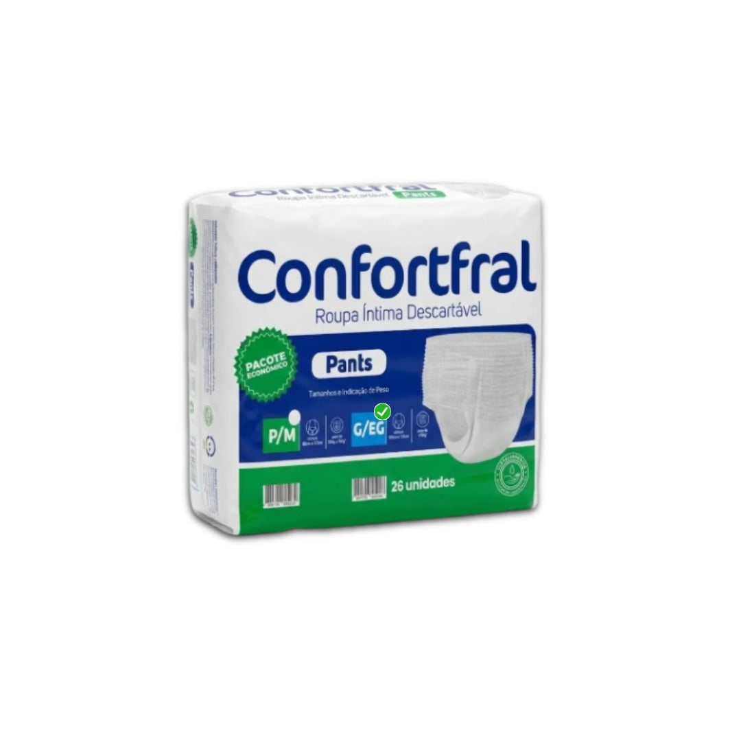 Fralda Calça Geriátrica Confortfral Pants G/EG com 26 unidades