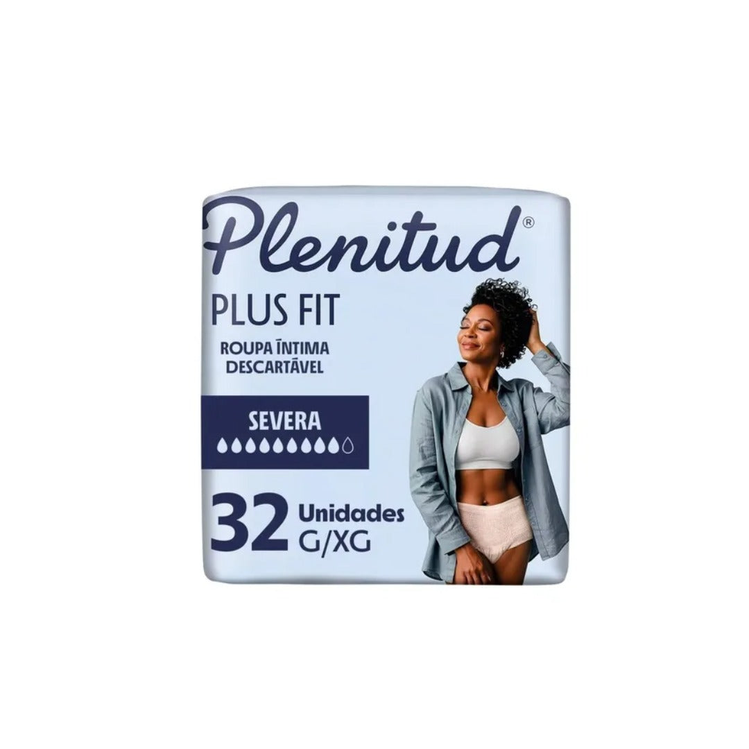 FRALDA PLENITUD PLUS FIT  G/XG COM 32 UNIDADES