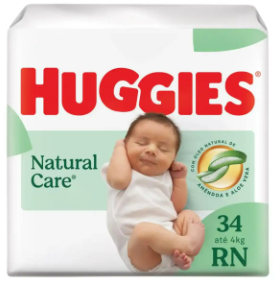 Fralda Huggies  RN com 34 un.
